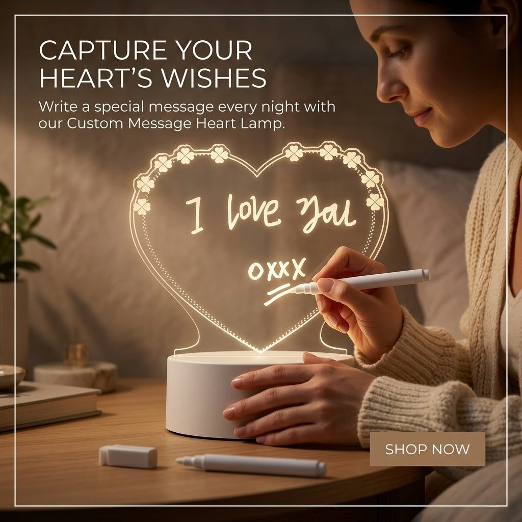 GlowHeart™ – LED Message Board Lamp