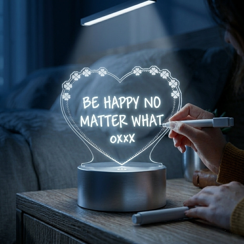 GlowHeart™ – LED Message Board Lamp