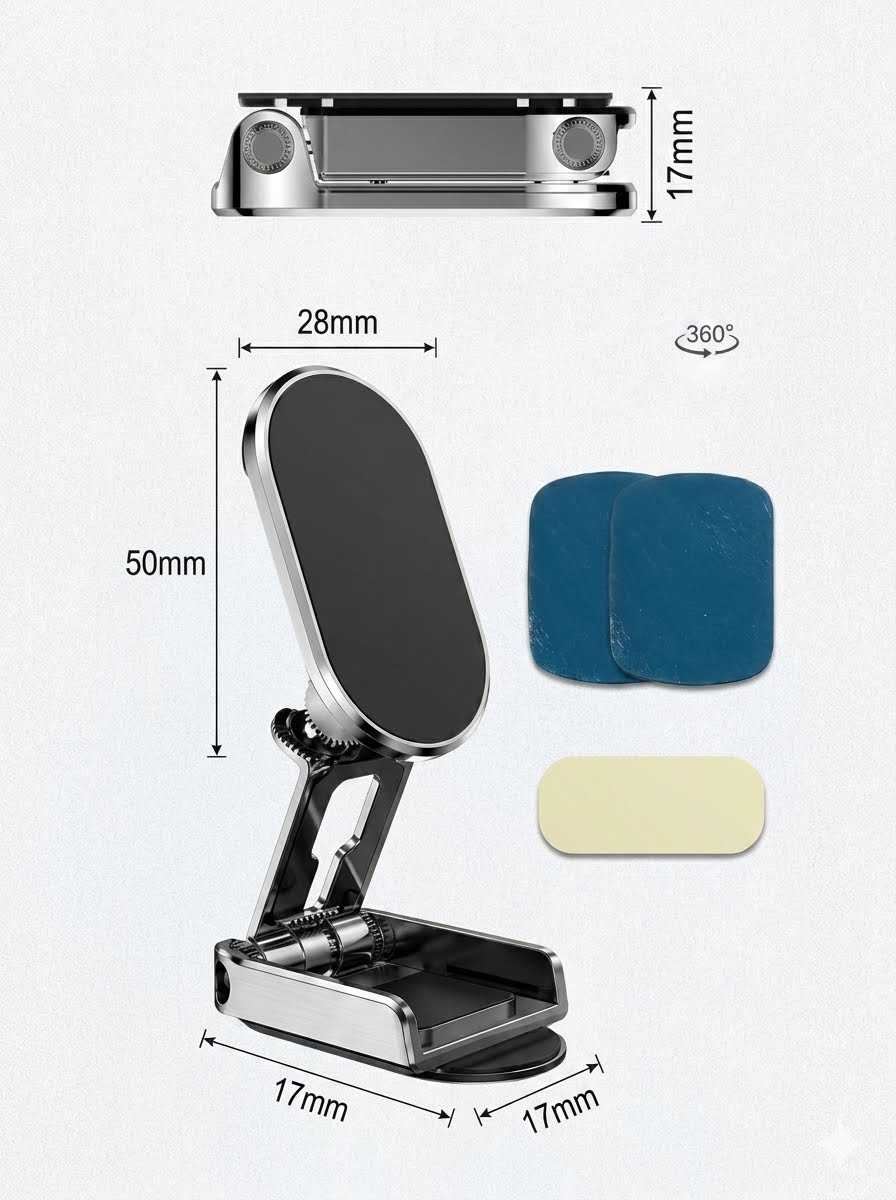 Ultra-Stable 1080° Rotatable Magnetic Car Mount